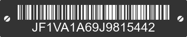 2018 SUBARU WRX JF1VA1A69J9815442 VIN decoded