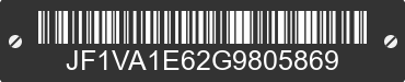 2016 SUBARU WRX JF1VA1E62G9805869 VIN decoded
