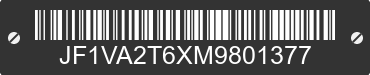 2021 SUBARU WRX JF1VA2T6XM9801377 VIN decoded