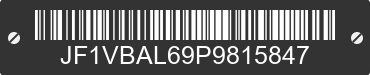 2023 SUBARU WRX JF1VBAL69P9815847 VIN decoded