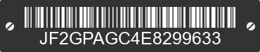 2014 SUBARU XV CrossTrek JF2GPAGC4E8299633 VIN decoded