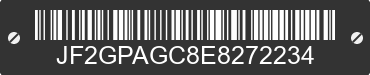 2014 SUBARU XV CrossTrek JF2GPAGC8E8272234 VIN decoded