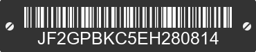 2014 SUBARU XV CrossTrek JF2GPBKC5EH280814 VIN decoded