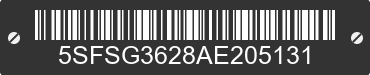 2010 SUNDANCE TT Sundance TT 5SFSG3628AE205131 VIN decoded