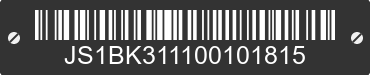 0 SUZUKI Business JS1BK311100101815 VIN decoded