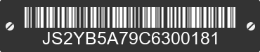 2012 SUZUKI SX4 JS2YB5A79C6300181 VIN decoded