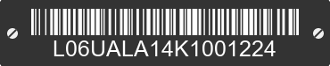 2019 TAIZHOU NEBULA POWER CO., LTD MODEL A L06UALA14K1001224 VIN decoded