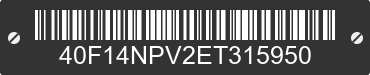 2014 TALBERT TALBERT 40F14NPV2ET315950 VIN decoded