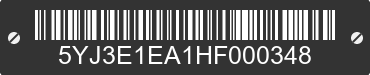 2017 TESLA Model 3 5YJ3E1EA1HF000348 VIN decoded