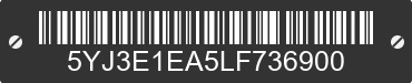 2020 TESLA Model 3 5YJ3E1EA5LF736900 VIN decoded