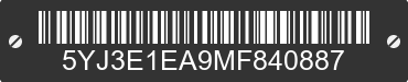 2021 TESLA Model 3 5YJ3E1EA9MF840887 VIN decoded