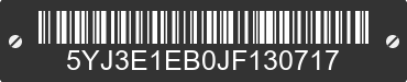 2018 TESLA Model 3 5YJ3E1EB0JF130717 VIN decoded