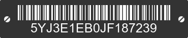 2018 TESLA Model 3 5YJ3E1EB0JF187239 VIN decoded
