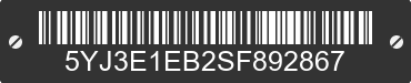 2025 TESLA Model 3 5YJ3E1EB2SF892867 VIN decoded