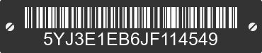2018 TESLA Model 3 5YJ3E1EB6JF114549 VIN decoded