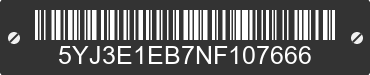 2022 TESLA Model 3 5YJ3E1EB7NF107666 VIN decoded
