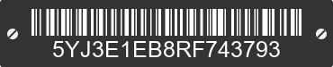 2024 TESLA Model 3 5YJ3E1EB8RF743793 VIN decoded