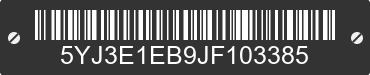 2018 TESLA Model 3 5YJ3E1EB9JF103385 VIN decoded