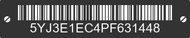 2023 TESLA Model 3 5YJ3E1EC4PF631448 VIN decoded