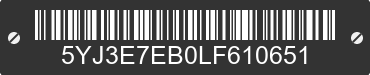 2020 TESLA Model 3 5YJ3E7EB0LF610651 VIN decoded