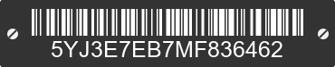 2021 TESLA Model 3 5YJ3E7EB7MF836462 VIN decoded