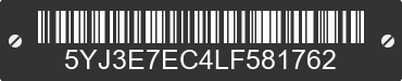 2020 TESLA Model 3 5YJ3E7EC4LF581762 VIN decoded