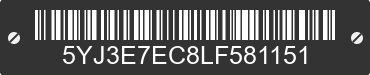 2020 TESLA Model 3 5YJ3E7EC8LF581151 VIN decoded