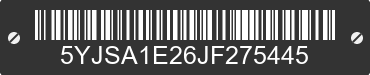2018 TESLA Model S 5YJSA1E26JF275445 VIN decoded