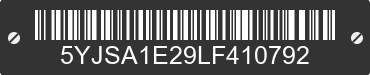 2020 TESLA Model S 5YJSA1E29LF410792 VIN decoded