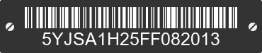 2015 TESLA Model S 5YJSA1H25FF082013 VIN decoded