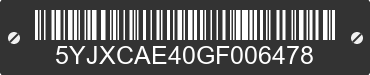 2016 TESLA Model X 5YJXCAE40GF006478 VIN decoded