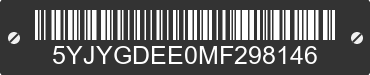 2021 TESLA Model Y 5YJYGDEE0MF298146 VIN decoded