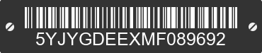2021 TESLA Model Y 5YJYGDEEXMF089692 VIN decoded