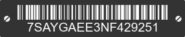 2022 TESLA Model Y 7SAYGAEE3NF429251 VIN decoded