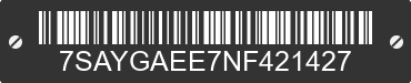 2022 TESLA Model Y 7SAYGAEE7NF421427 VIN decoded