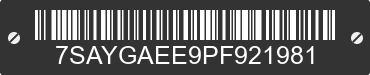 2023 TESLA Model Y 7SAYGAEE9PF921981 VIN decoded