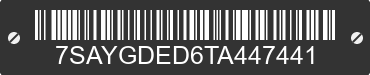 2026 TESLA Model Y 7SAYGDED6TA447441 VIN decoded
