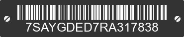 2024 TESLA Model Y 7SAYGDED7RA317838 VIN decoded