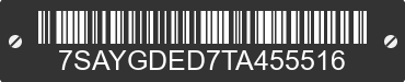 2026 TESLA Model Y 7SAYGDED7TA455516 VIN decoded