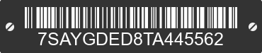 2026 TESLA Model Y 7SAYGDED8TA445562 VIN decoded