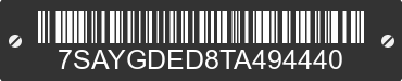 2026 TESLA Model Y 7SAYGDED8TA494440 VIN decoded