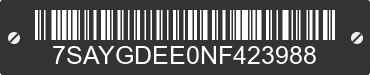 2022 TESLA Model Y 7SAYGDEE0NF423988 VIN decoded