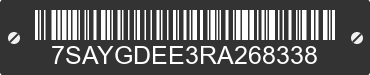 2024 TESLA Model Y 7SAYGDEE3RA268338 VIN decoded