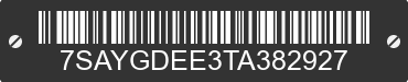 2026 TESLA Model Y 7SAYGDEE3TA382927 VIN decoded