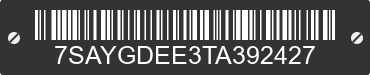 2026 TESLA Model Y 7SAYGDEE3TA392427 VIN decoded