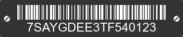 2026 TESLA Model Y 7SAYGDEE3TF540123 VIN decoded