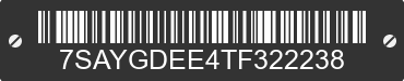 2026 TESLA Model Y 7SAYGDEE4TF322238 VIN decoded