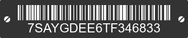 2026 TESLA Model Y 7SAYGDEE6TF346833 VIN decoded