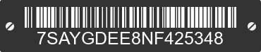 2022 TESLA Model Y 7SAYGDEE8NF425348 VIN decoded