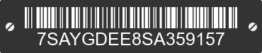 2025 TESLA Model Y 7SAYGDEE8SA359157 VIN decoded